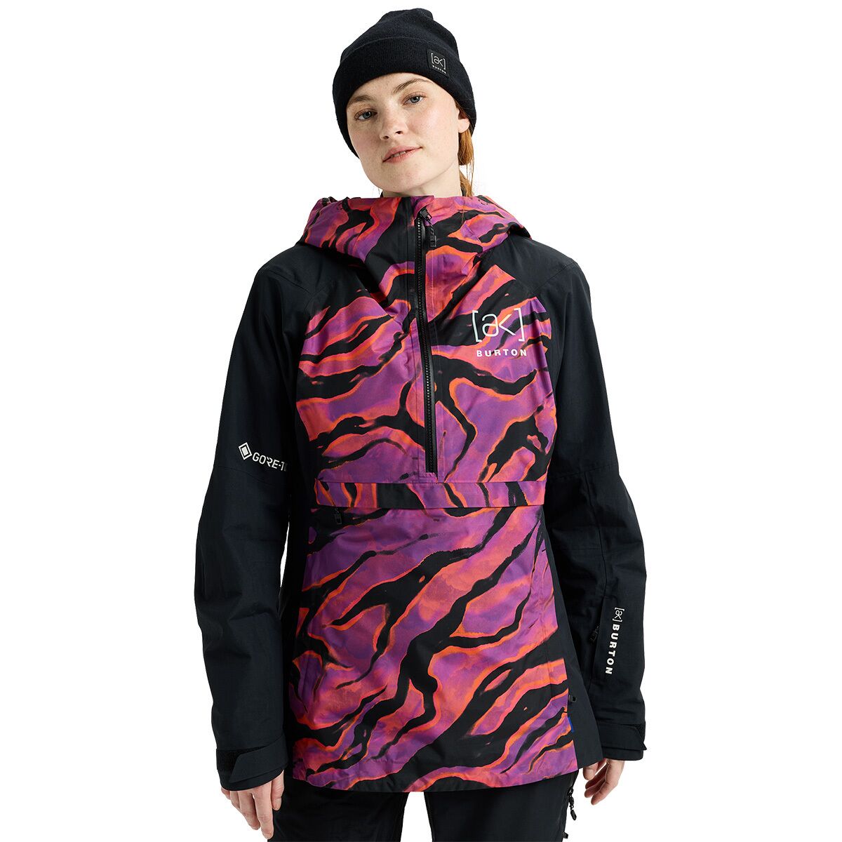 Image of Burton Kimmy GORE-TEX 2L Anorak Jacket - Women's Slash Multi/True Black, M