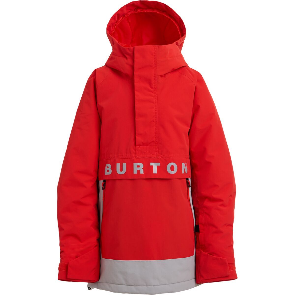 Image of Burton Frostner 2L Anorak Jacket - Kids' Flame Scarlet/Silver Sconce, XL