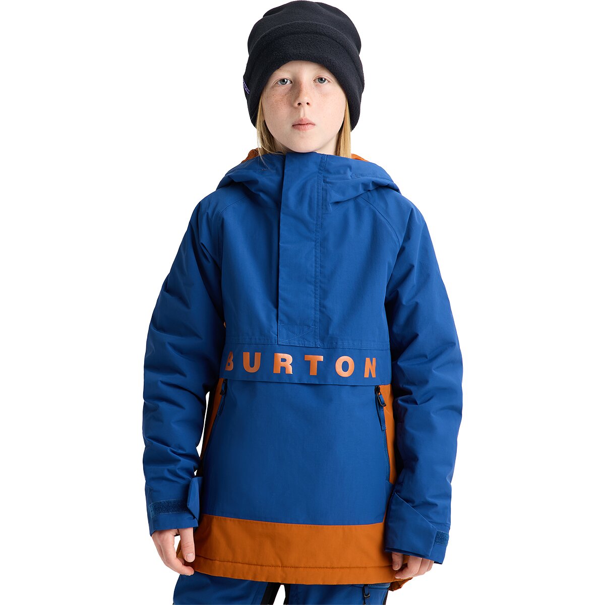 Image of Burton Frostner 2L Anorak Jacket - Kids' Twilight Blue/Spiced Chai, S