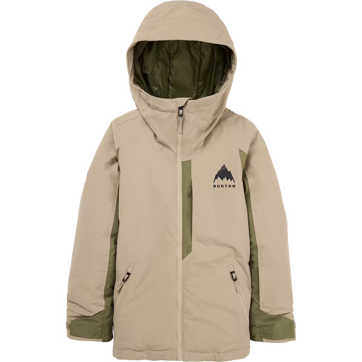 Image of Burton Hillslope 2L Jacket - Kids' Summit Taupe/Forest Moss, XS