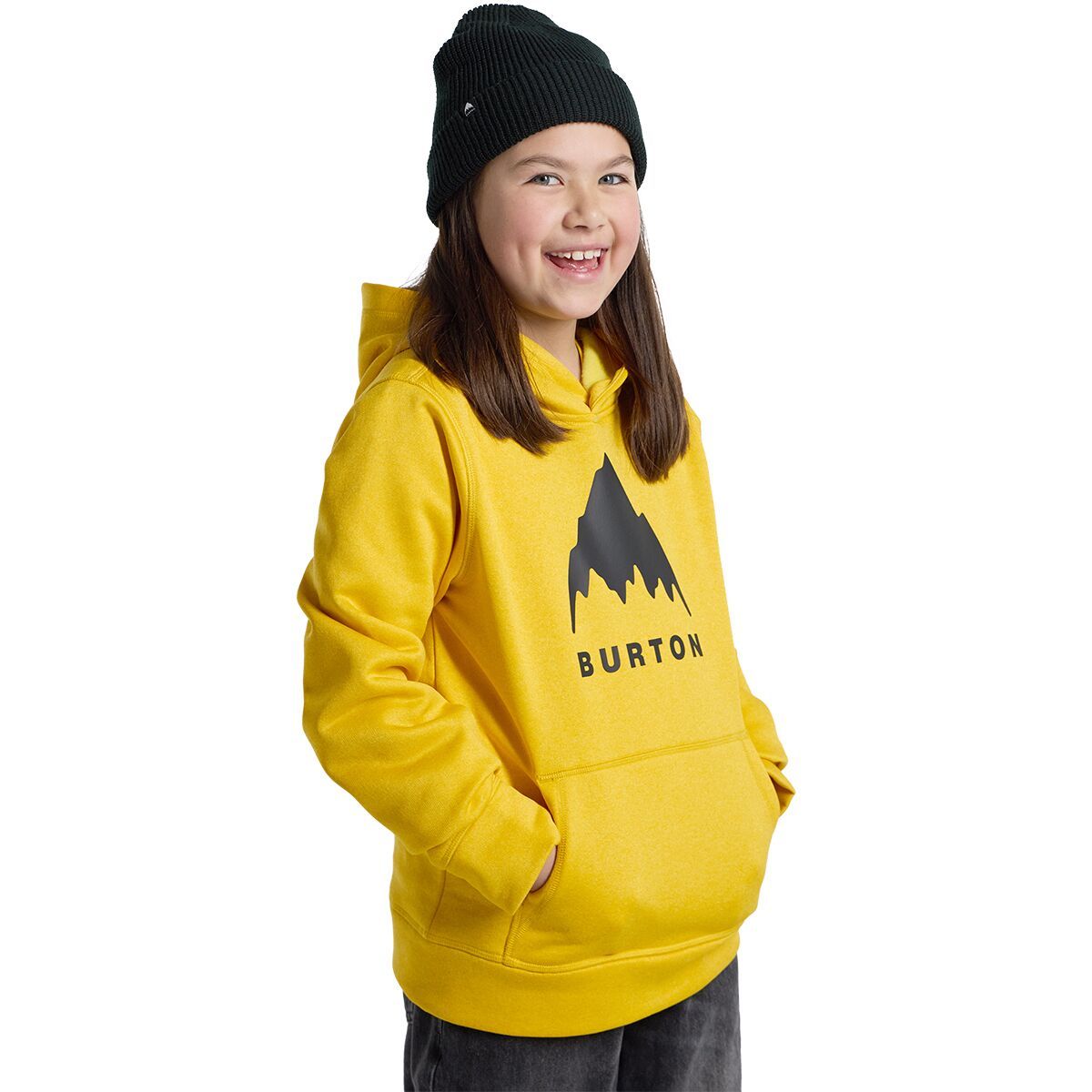 Image of Burton Oak Pullover Hoodie - Kids' Goldenrod Heather, L