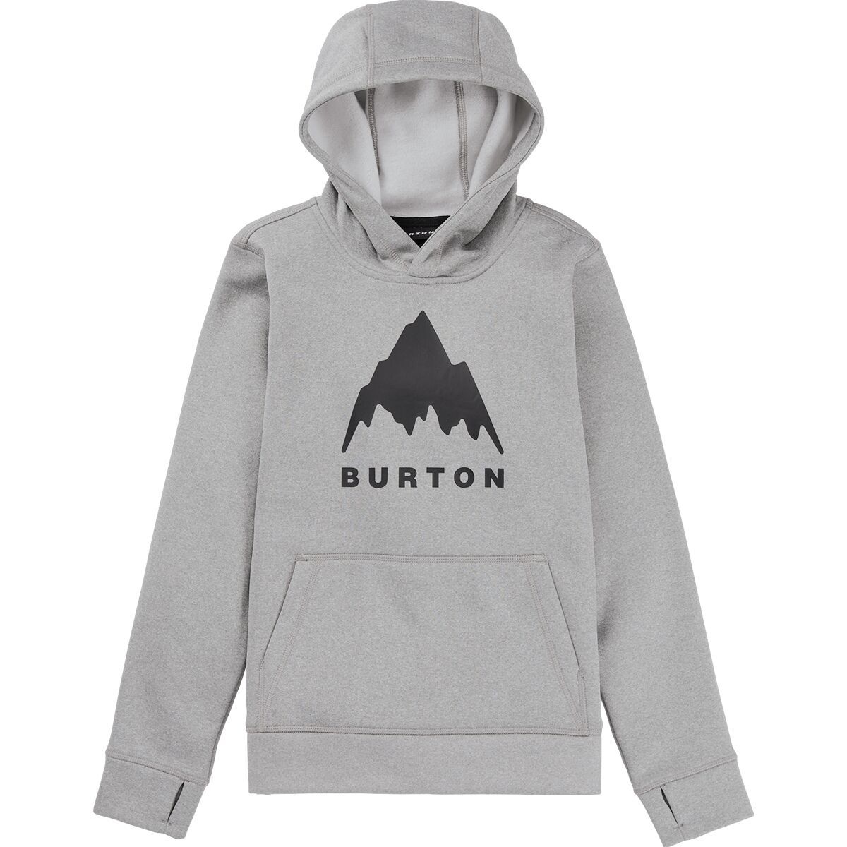 Image of Burton Oak Pullover Hoodie - Kids' Gray Heather, XL