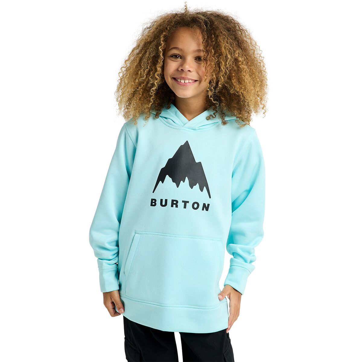 Image of Burton Oak Pullover Hoodie - Kids' Light Teal Heather, M
