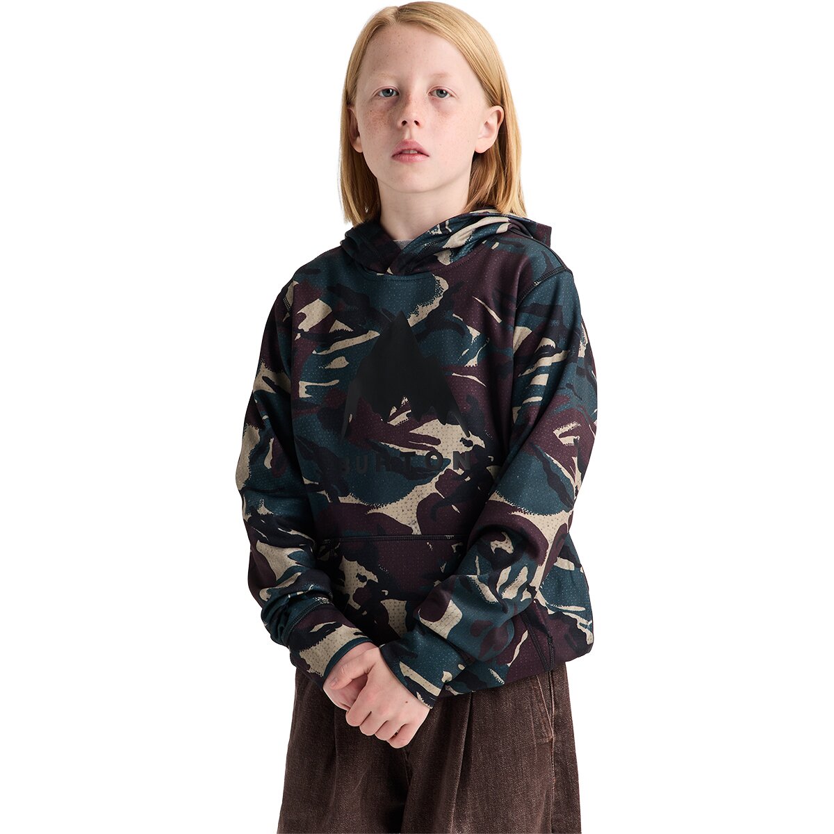Image of Burton Oak Pullover Hoodie - Kids' Seersucker Camo, L
