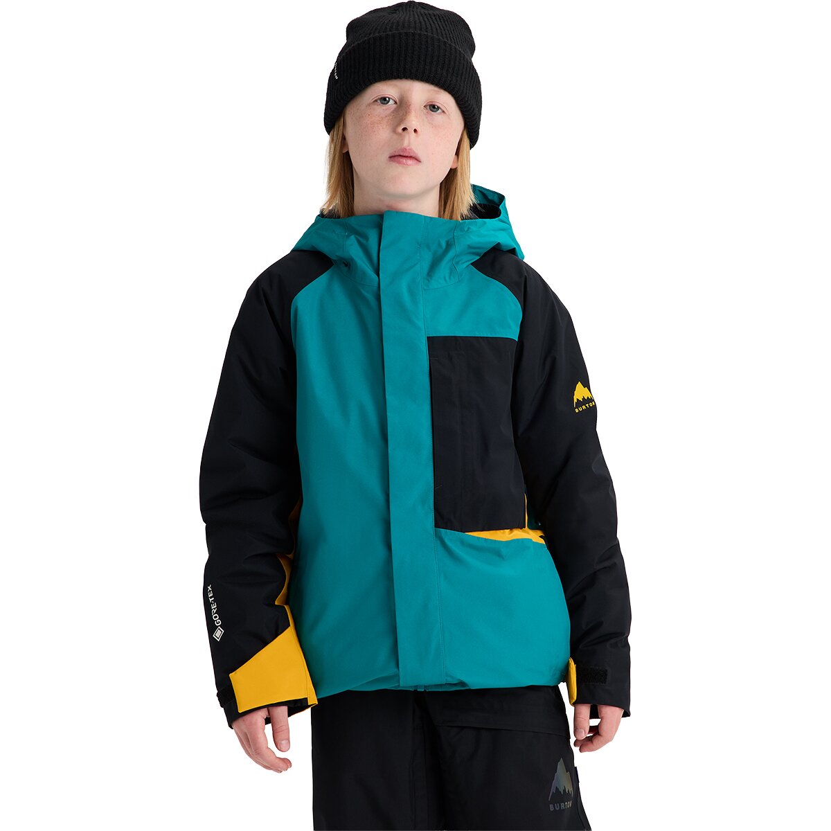 Image of Burton Powline GORE-TEX Jacket - Kids' Pacific Teal/Goldenrod/True Black, S