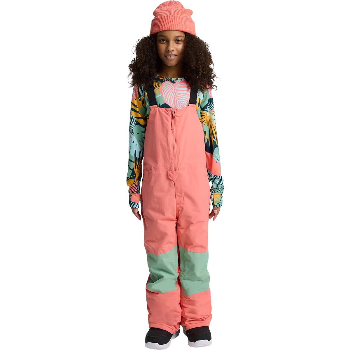Image of Burton Skylar 2L Bib Pant - Kids' Peach Echo, XL