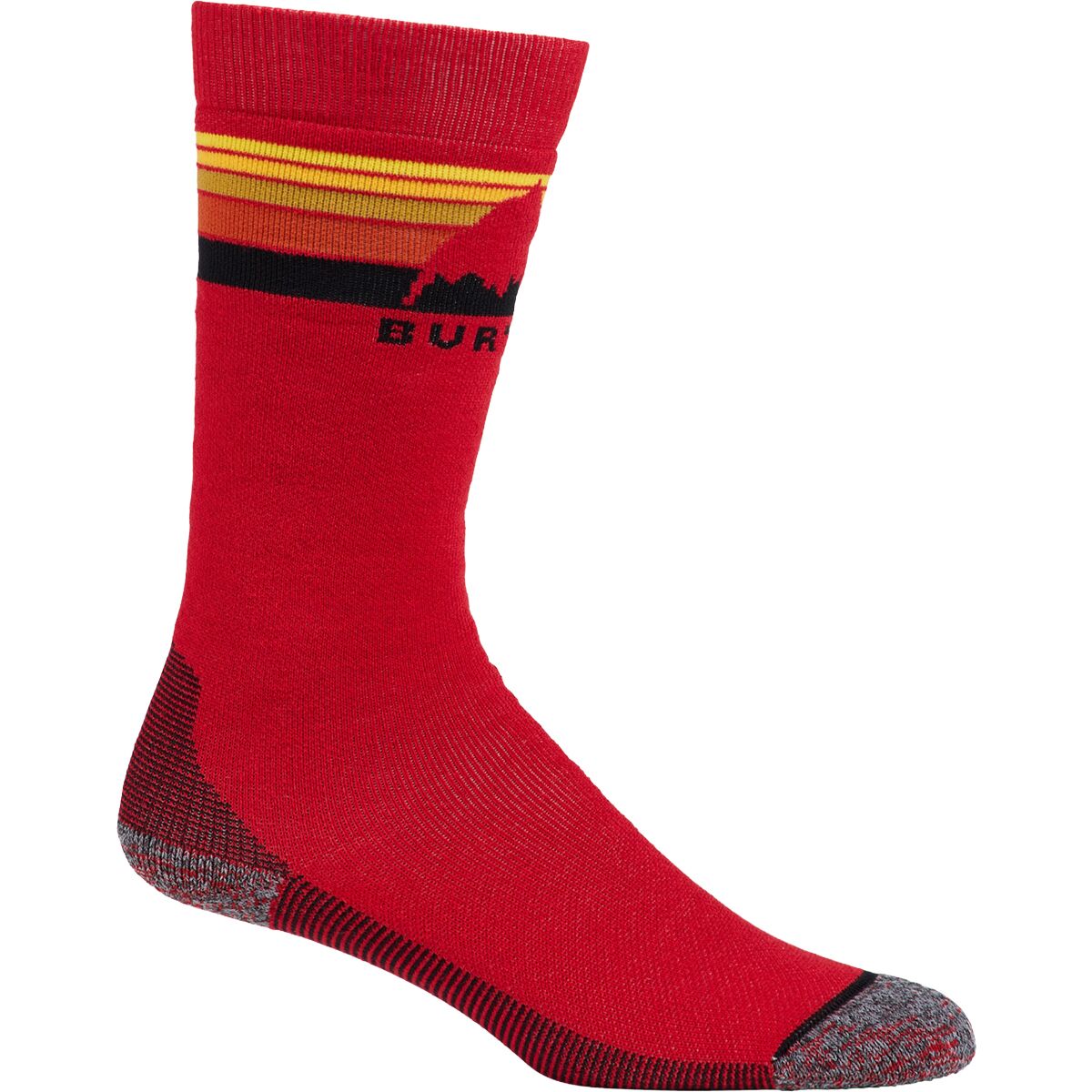Image of Burton Emblem Midweight Sock - Kids' Flame Scarlet, S/M