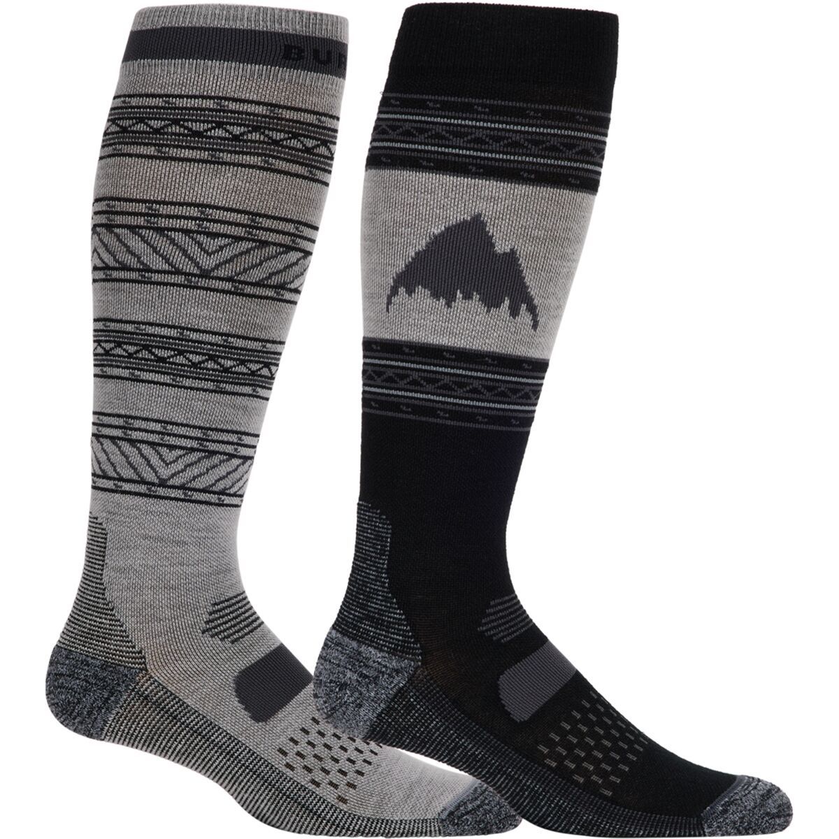Image of Burton Performance Lightweight Sock - 2-Pack - Men's True Black, L