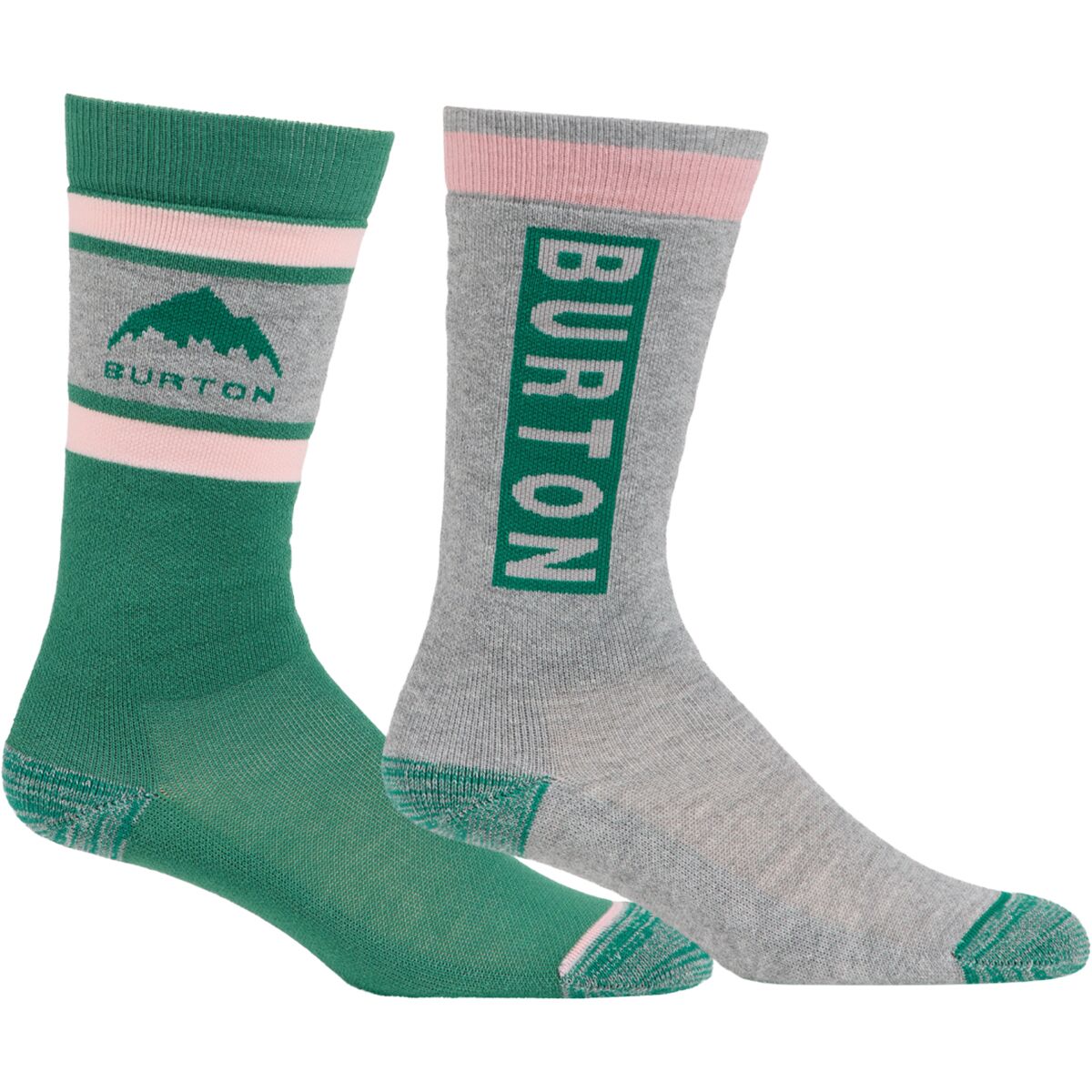 Image of Burton Weekend Midweight Sock - 2-Pack - Kids' Soft Sage, XS/S