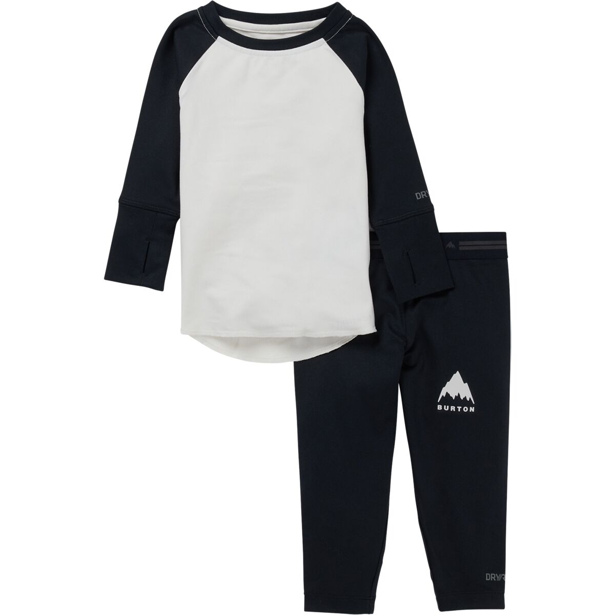 Image of Burton Midweight Set - Kids' Stout White/True Black, XL