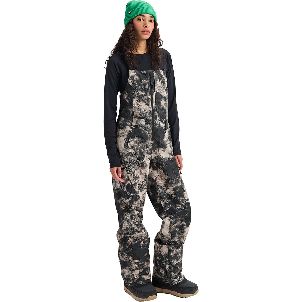 Image of Burton GORE-TEX Reserve Bib Pant - Women's Desert Rock, M/Reg