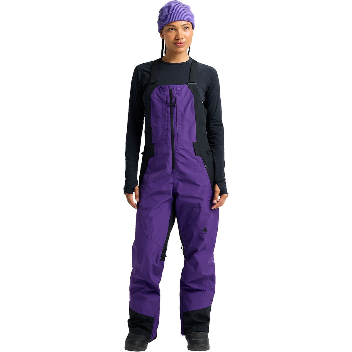 Image of Burton GORE-TEX Reserve Bib Pant - Women's Prism Violet/True Black, S