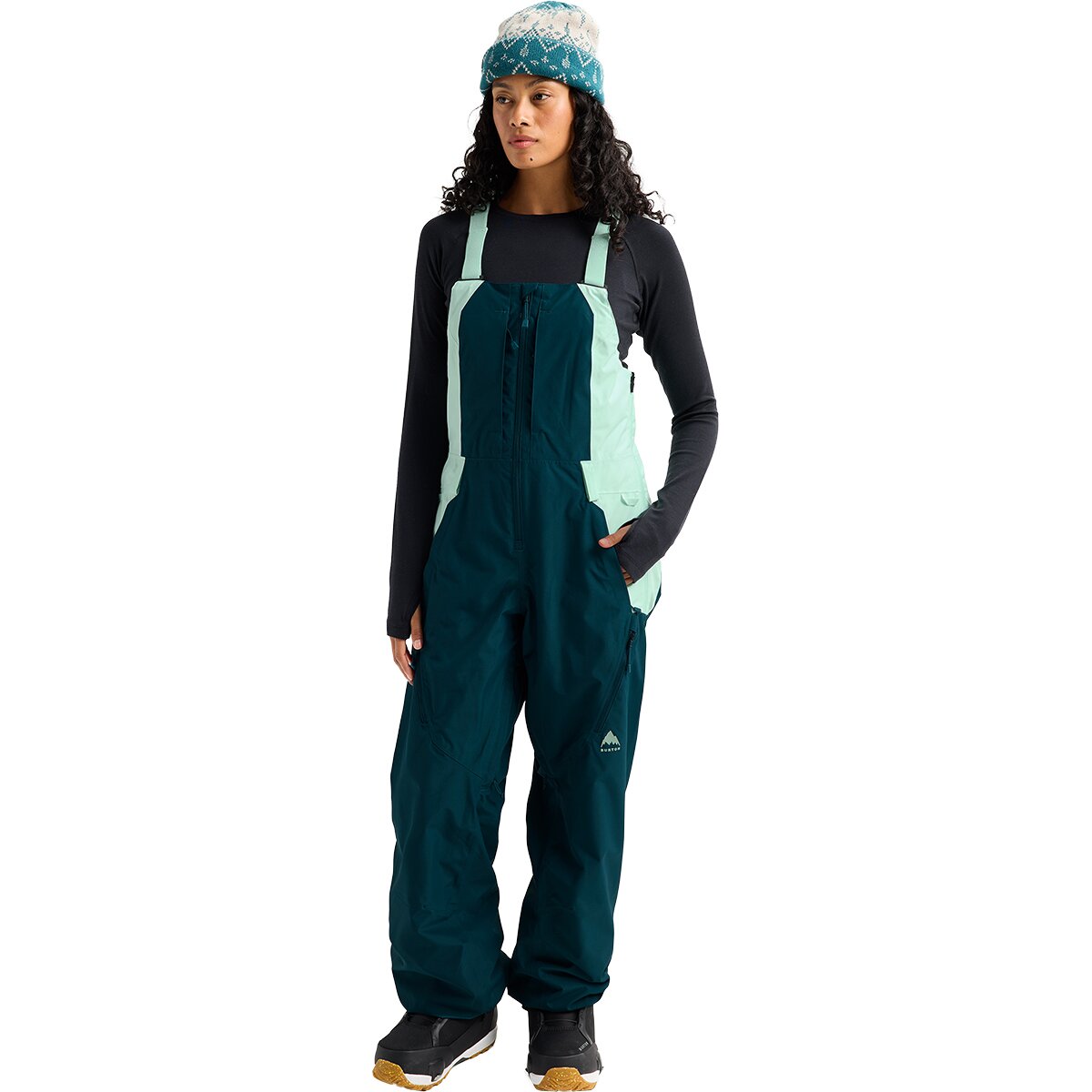 Image of Burton Reserve Bib Pant - Women's Atlantic Teal/Spring Frost, XS