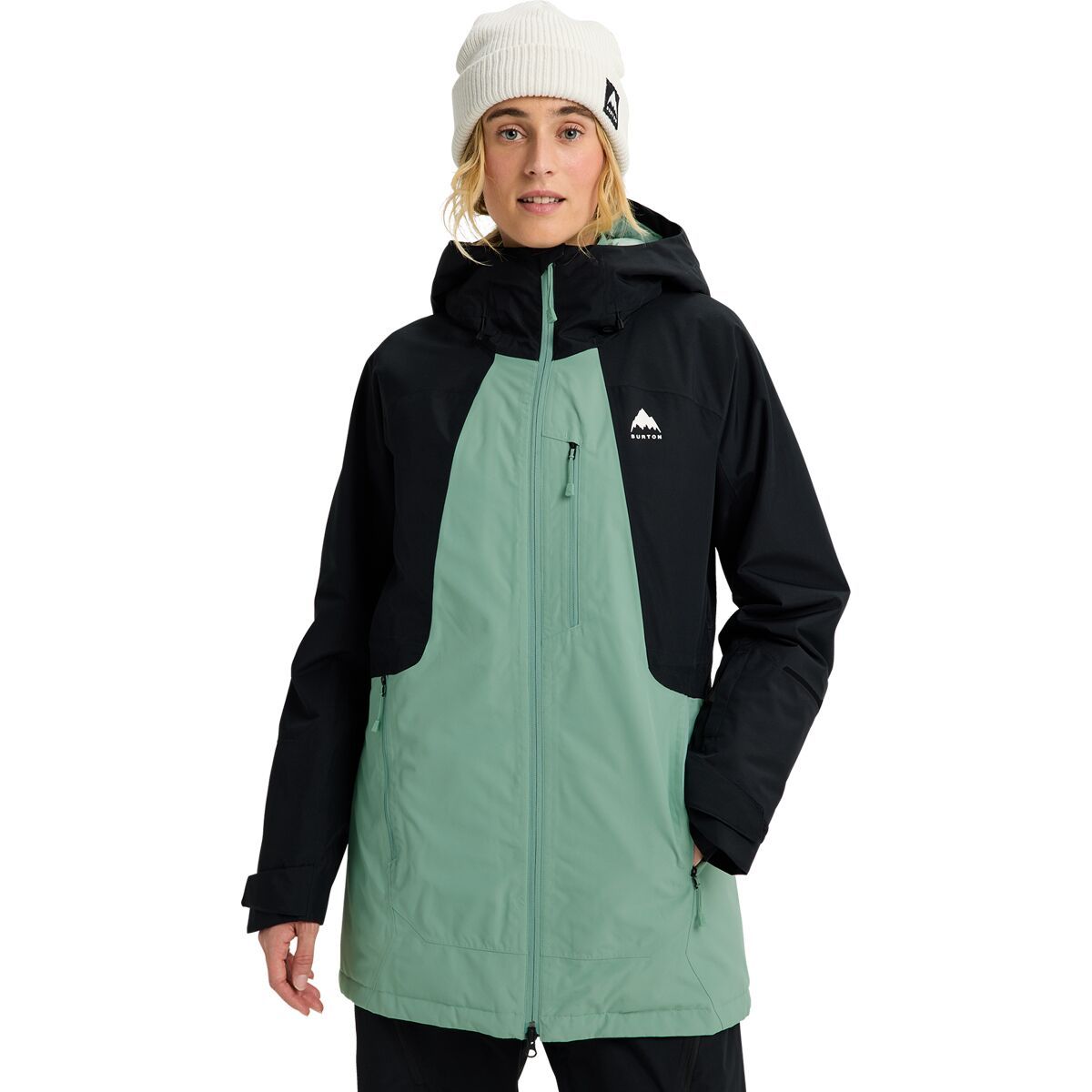 Image of Burton Reserve Insulated Jacket - Women's True Black/Soft Sage, L