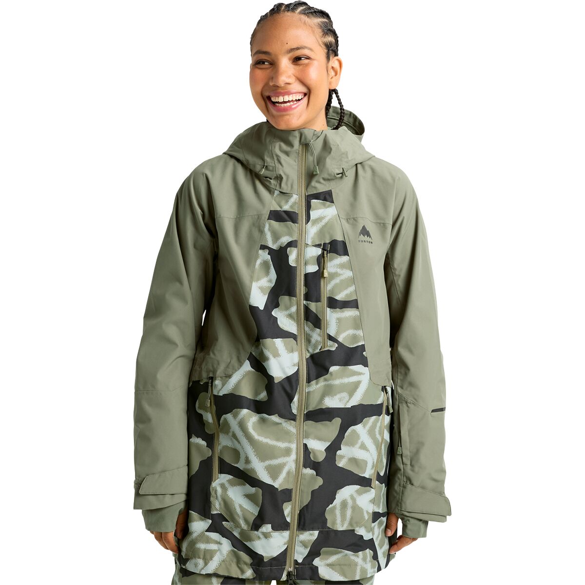 Image of Burton Reserve Jacket - Women's Forest Moss/Graffiti Camo, M