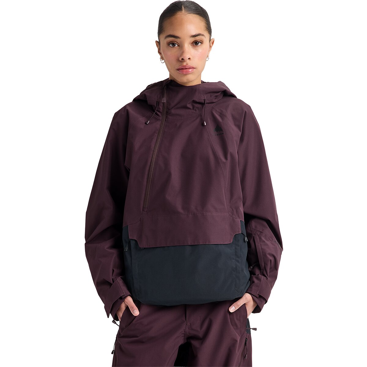Image of Burton Reserve Relaxed Anorak - Women's Bear Hug Brown/True Black, L