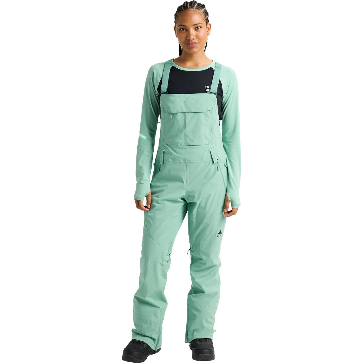 Image of Burton Reserve Slim Bib Pant - Women's Soft Sage, S