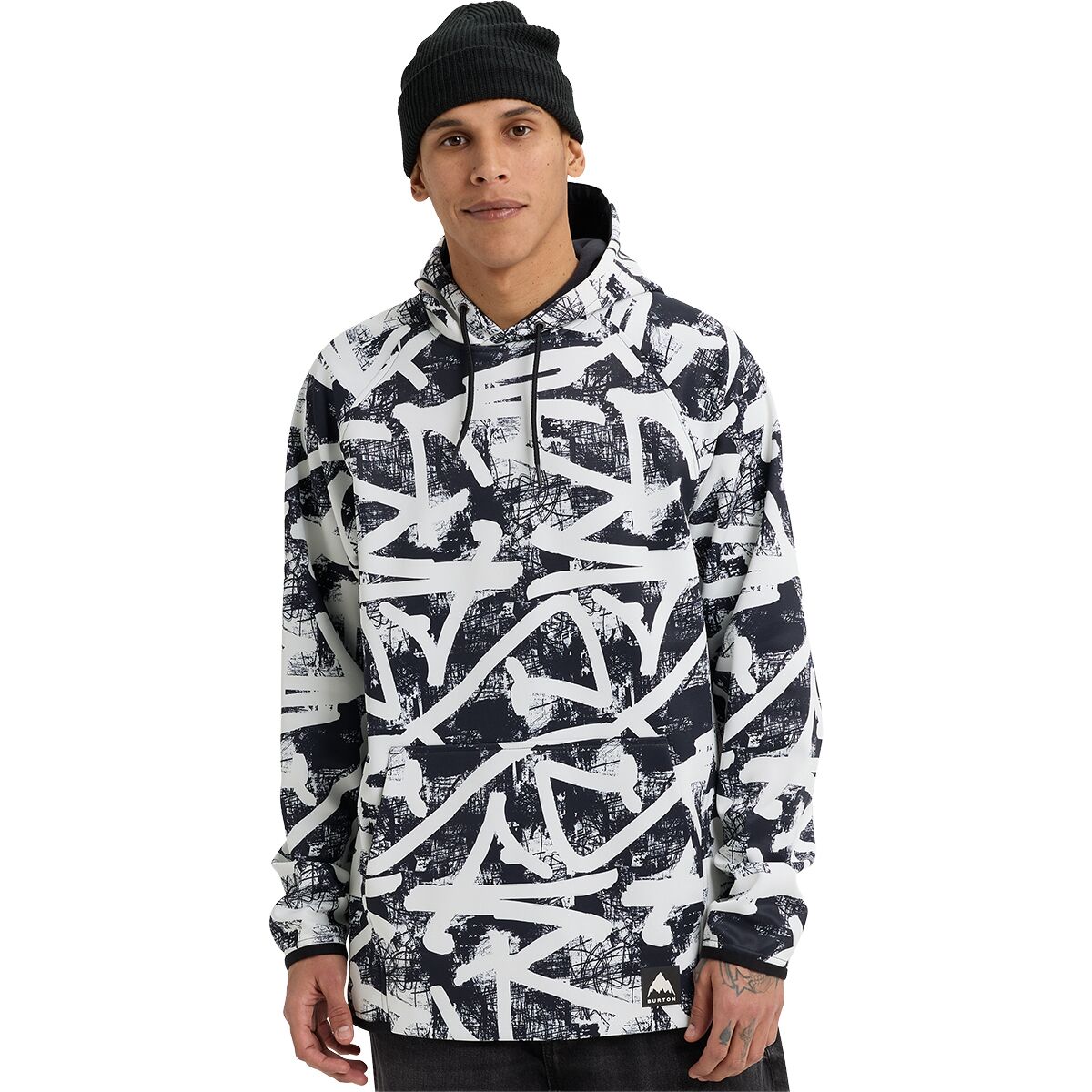 Image of Burton Crown Weatherproof Pullover Fleece Hoodie - Men's City Streets, M
