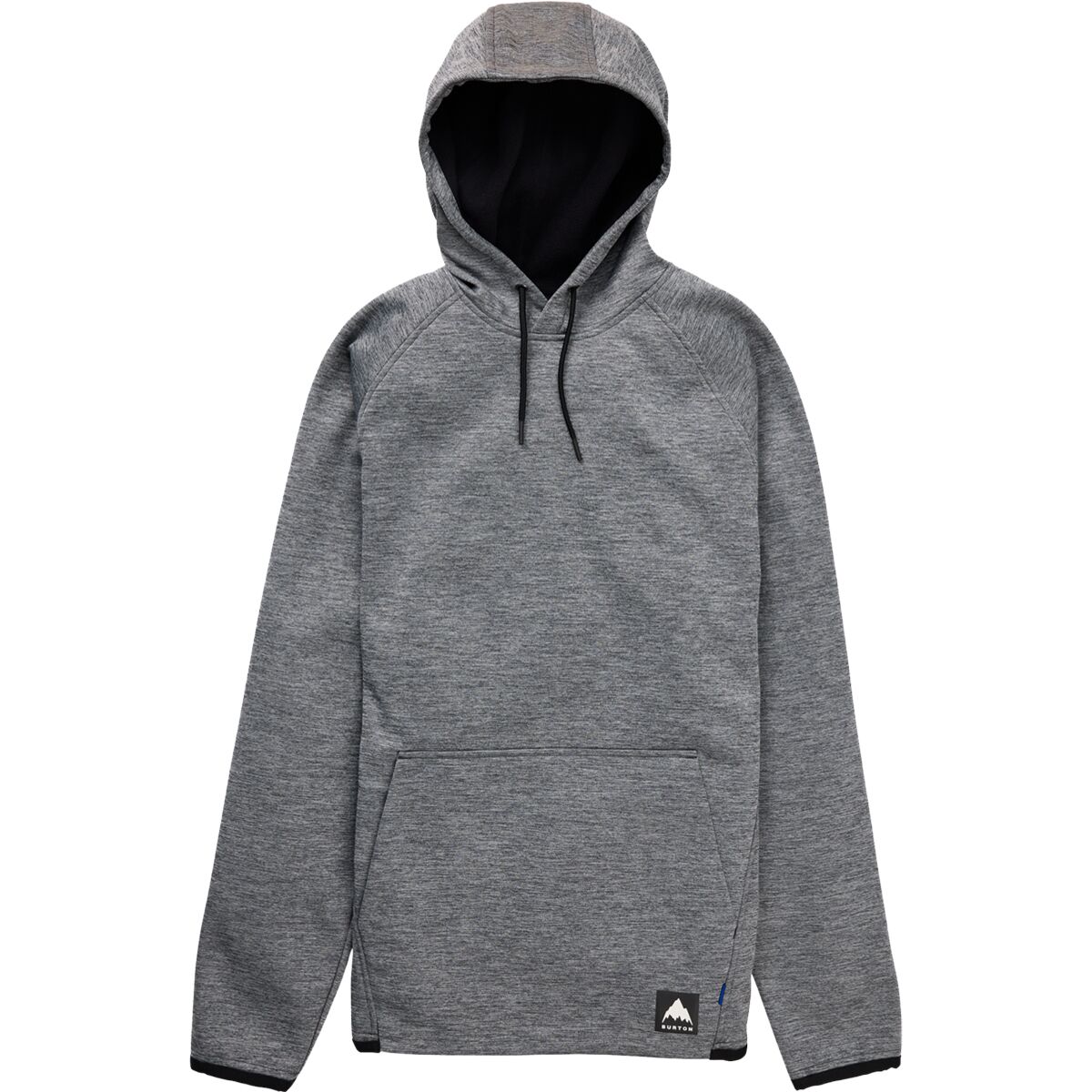 Image of Burton Crown Weatherproof Pullover Fleece Hoodie - Men's True Black Heather, M