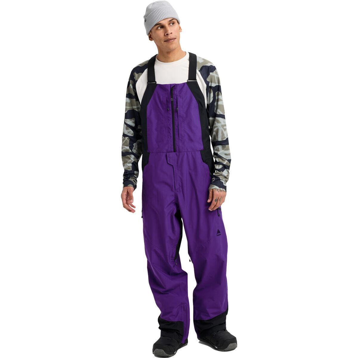 Image of Burton Reserve GORE-TEX 2L Bib Pant - Men's Prism Violet/True Black, XL/Reg