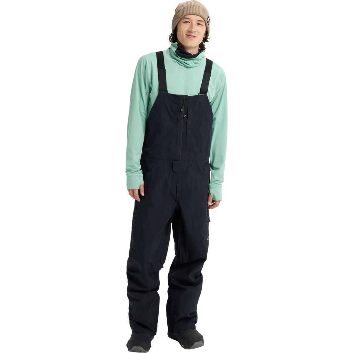 Image of Burton Reserve GORE-TEX 2L Bib Pant - Men's True Black, XL/Reg
