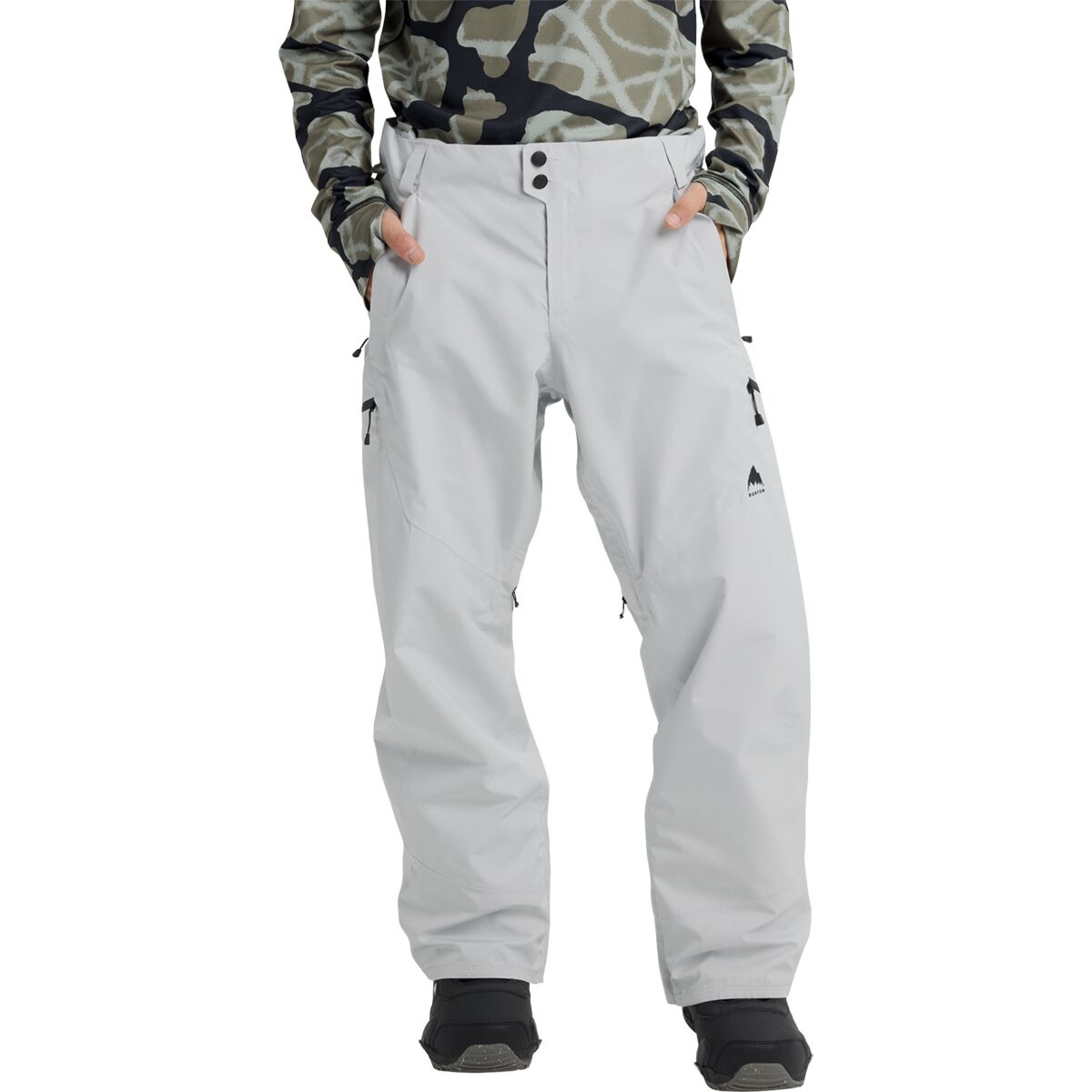 Image of Burton Reserve GORE-TEX 2L Pant - Men's Gray Cloud, M/Short