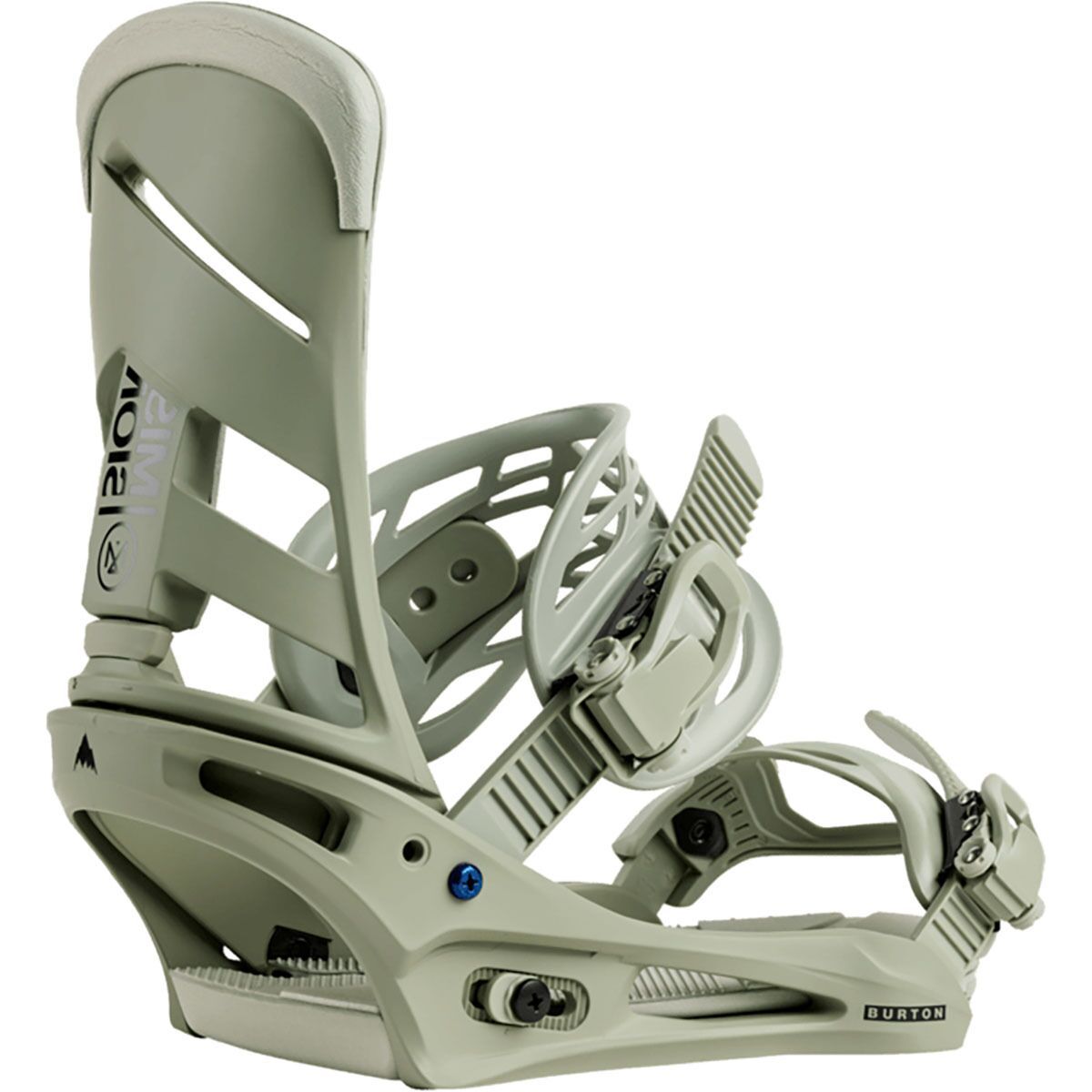Image of Burton Mission Re:Flex Snowboard Bindings - 2026 Talc Green, M