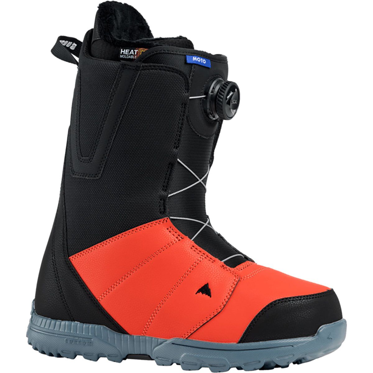 Image of Burton Moto Boa Snowboard Boot - 2027 - Men's Black/Fiesta Red, 11.0