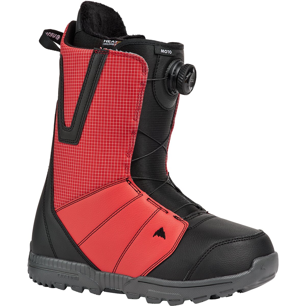 Image of Burton Moto Boa Snowboard Boot - 2027 - Men's Geranium Red/Black, 9.5