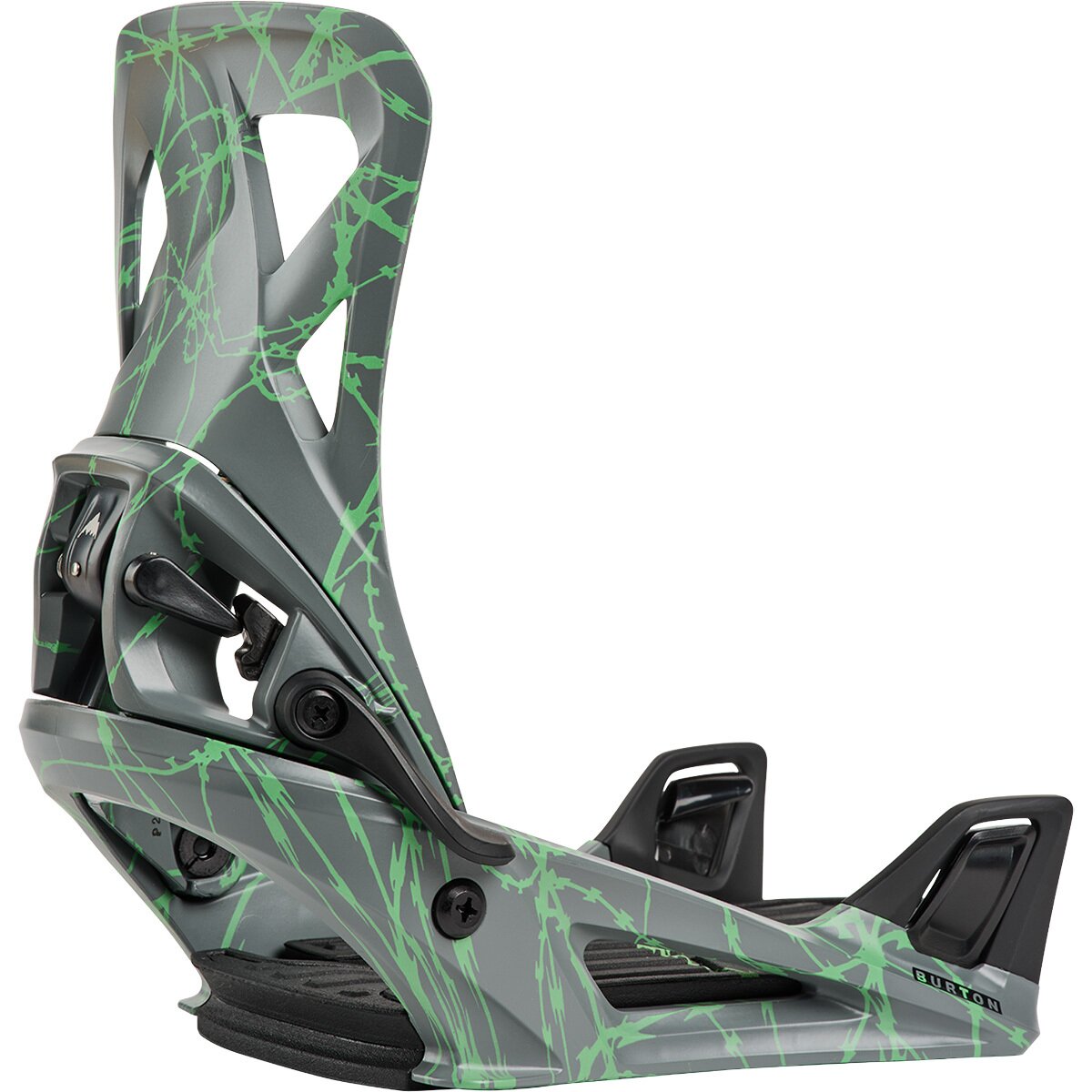 Image of Burton Step On Re:Flex Snowboard Binding - 2027 - Men's Gray/Greenv, L