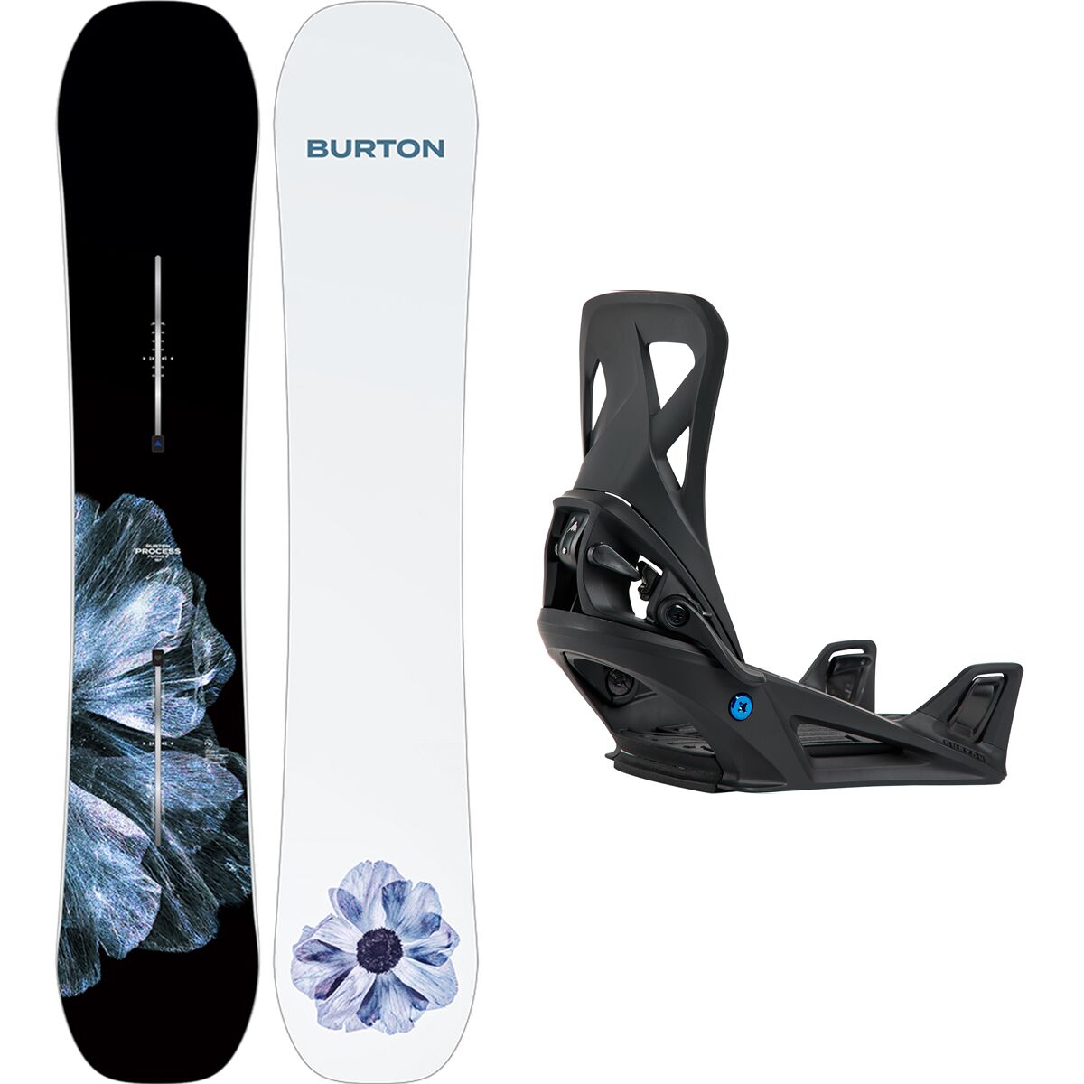 Burton Burton Process Flying V Snowboard + Step On Package - Men's One Color, 162cm, 7.0