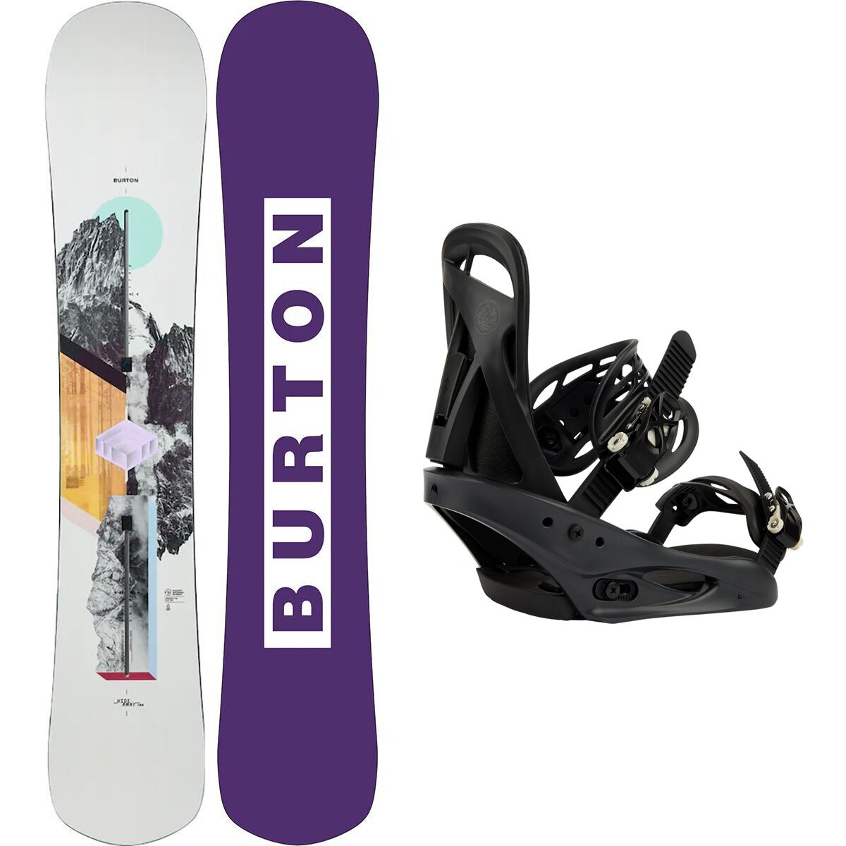 Image of Burton Hideaway Snowboard + Citizen Re:Flex Binding - Women's One Color/Black, 144cm, L