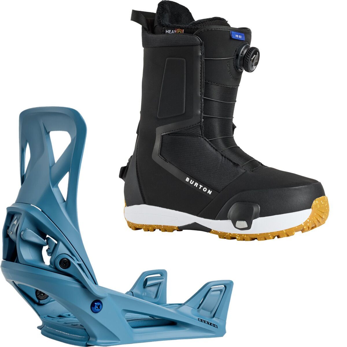 Image of Burton Highshot Step On Snowboard Boot + Step On Re:Flex Binding Black, Bluestone, 9.0/M