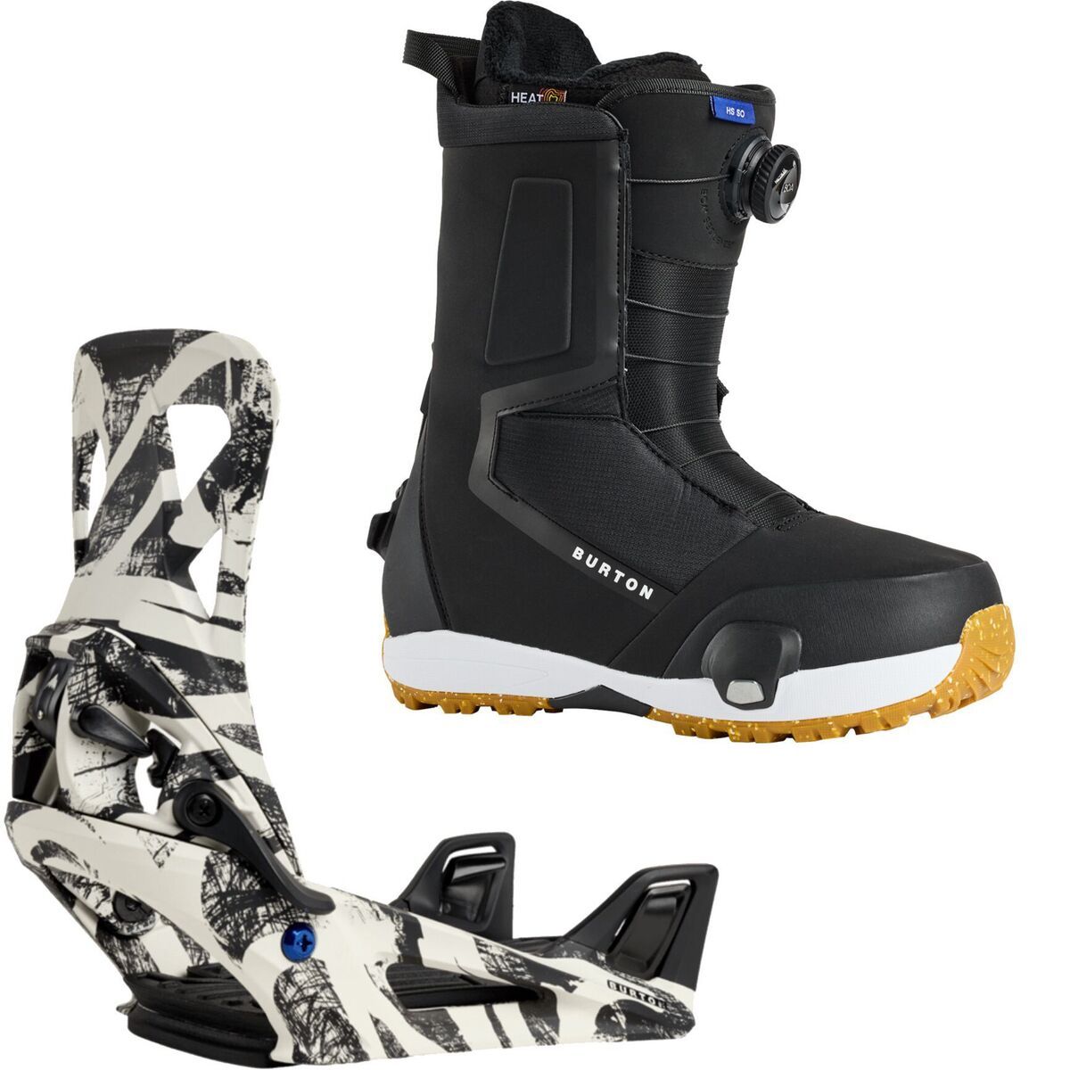 Image of Burton Highshot Step On Snowboard Boot + Step On Re:Flex Binding Black, City Streets, 13.0/L