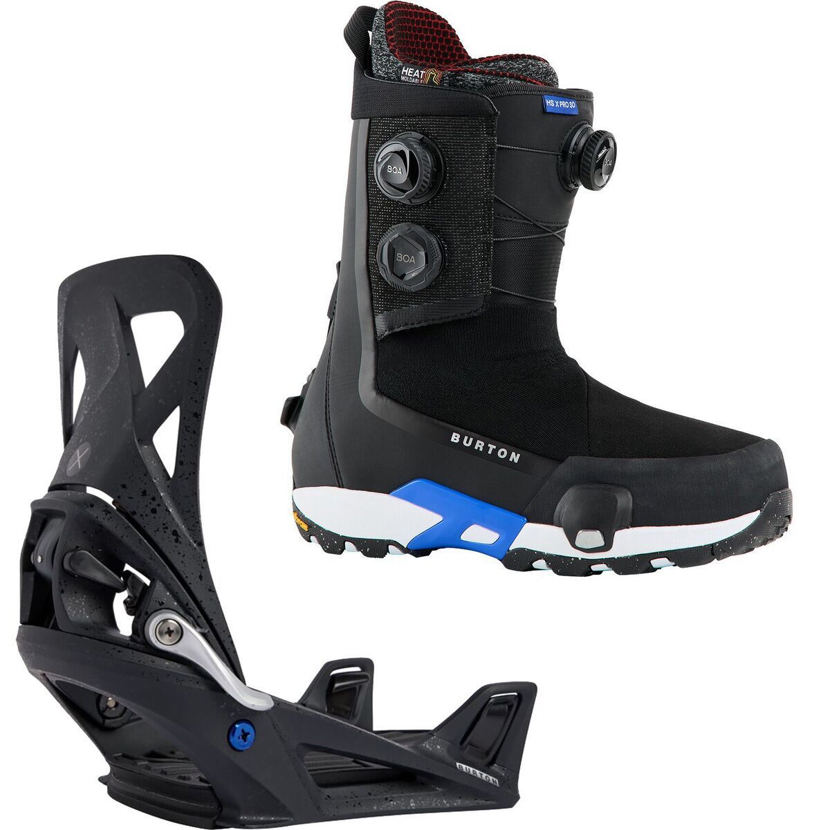 Image of Burton Highshot X Pro Step On Boot + Step On X Re:Flex Binding Black, Black, 9.5/M