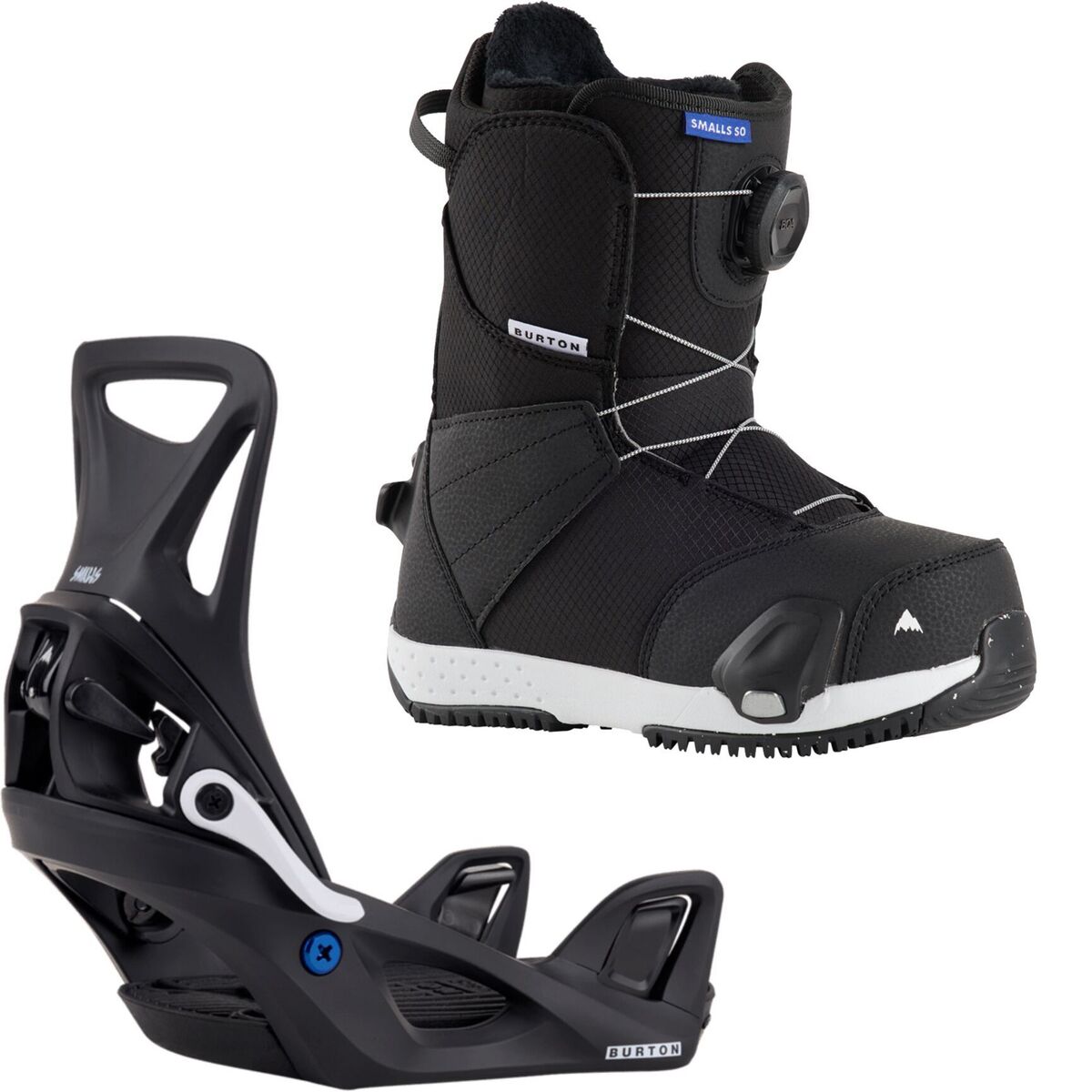 Image of Burton Smalls Step On Boot + Step On Re:Flex Binding - Kids' Black, Black, 7.0/L