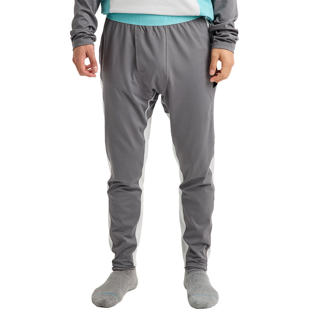 Image of Burton Synthetic Midweight Baselayer Pant - Men's Gotham Gray/Gray Cloud, XL