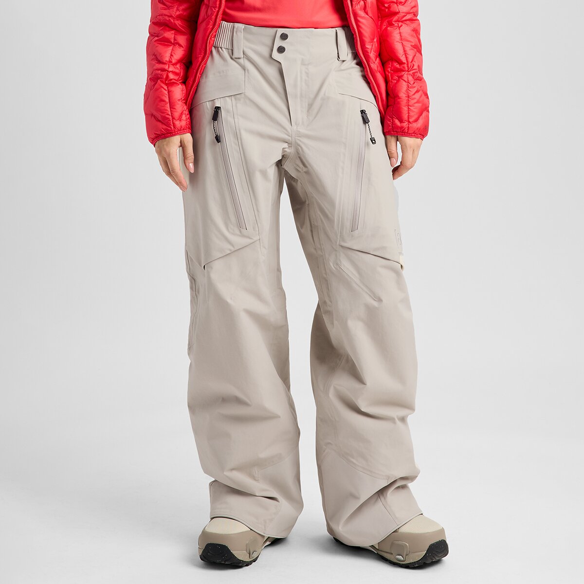Image of Burton AK Insulated Swash GORE-TEX 2L Pant - Women's Chinchilla Gray, XL/Reg