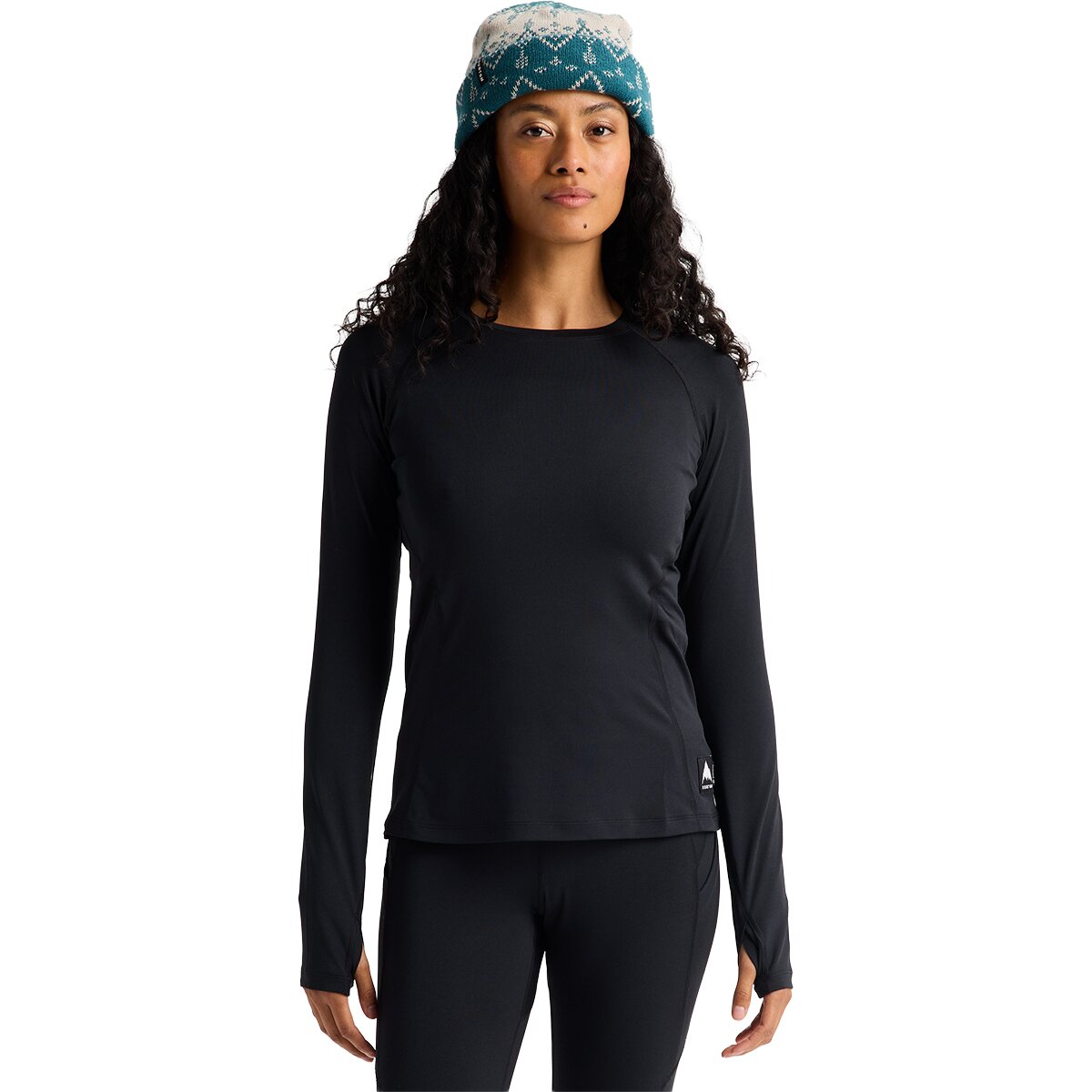 Image of Burton Lightweight Baselayer Crewneck Top - Women's True Black, M