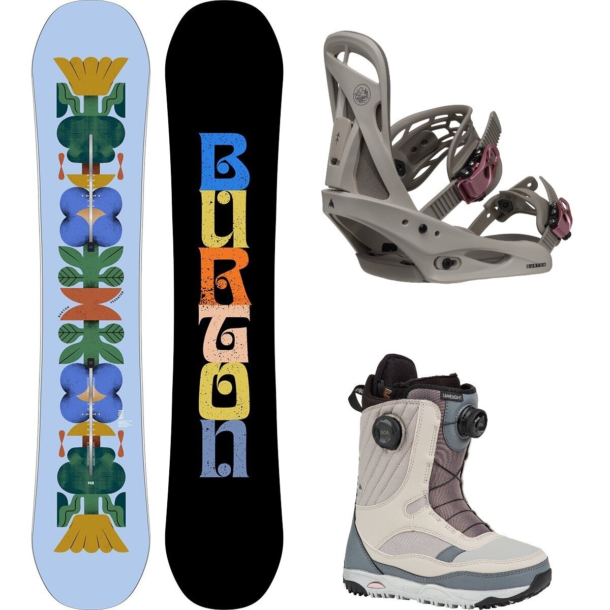Burton Yeasayer w/ Limelight Boa + Citizen Re:Flex Snowboard Pkg