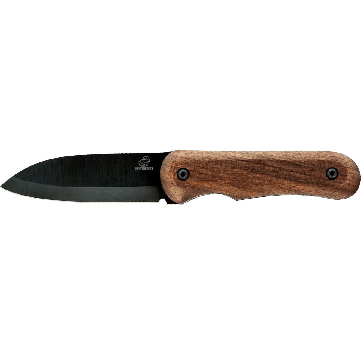 Beavercraft Compact Bushcraft Knife Wallnut, 210x95x30mm