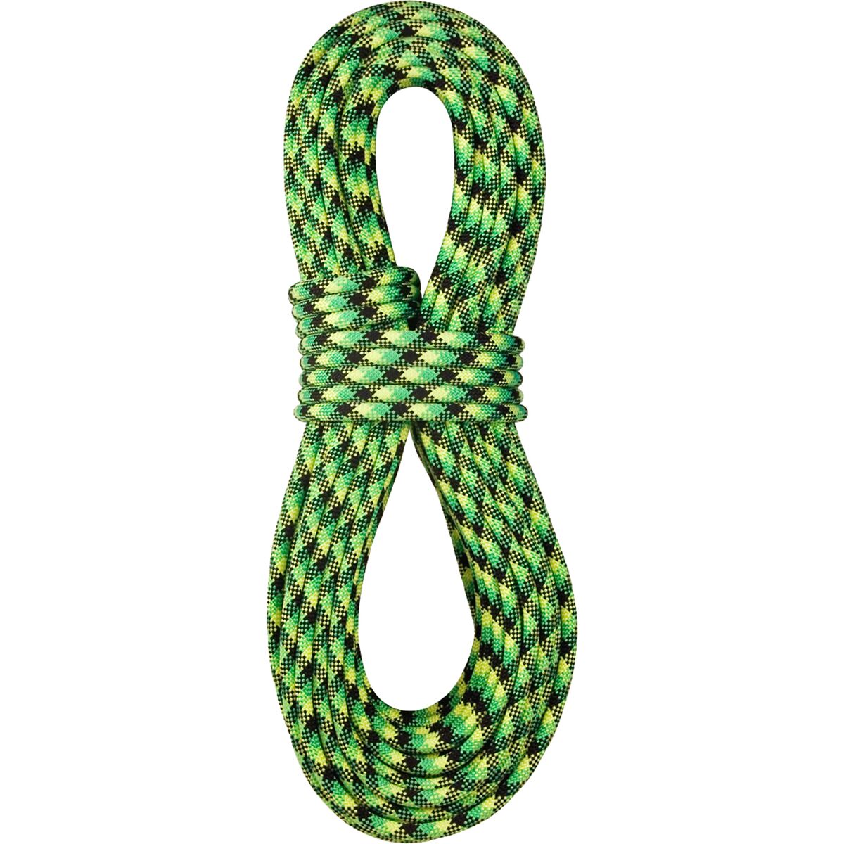 Image of BlueWater Accelerator 10.5mm Standard Rope Neon Green/Black, 50m