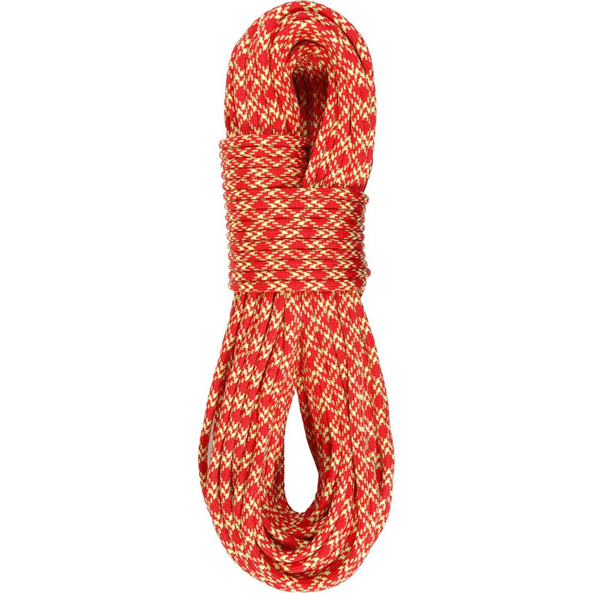 BlueWater Ice Floss 7.7mm Double Dry Twin Rope Red/Yellow, 37m