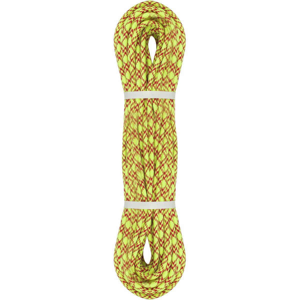 Image of BlueWater Ice Floss 7.7mm Double Dry Twin Rope Yellow/Red, 37m