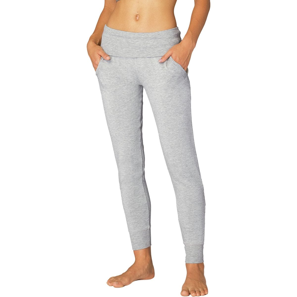 Beyond yoga cozy top fleece foldover long sweatpant