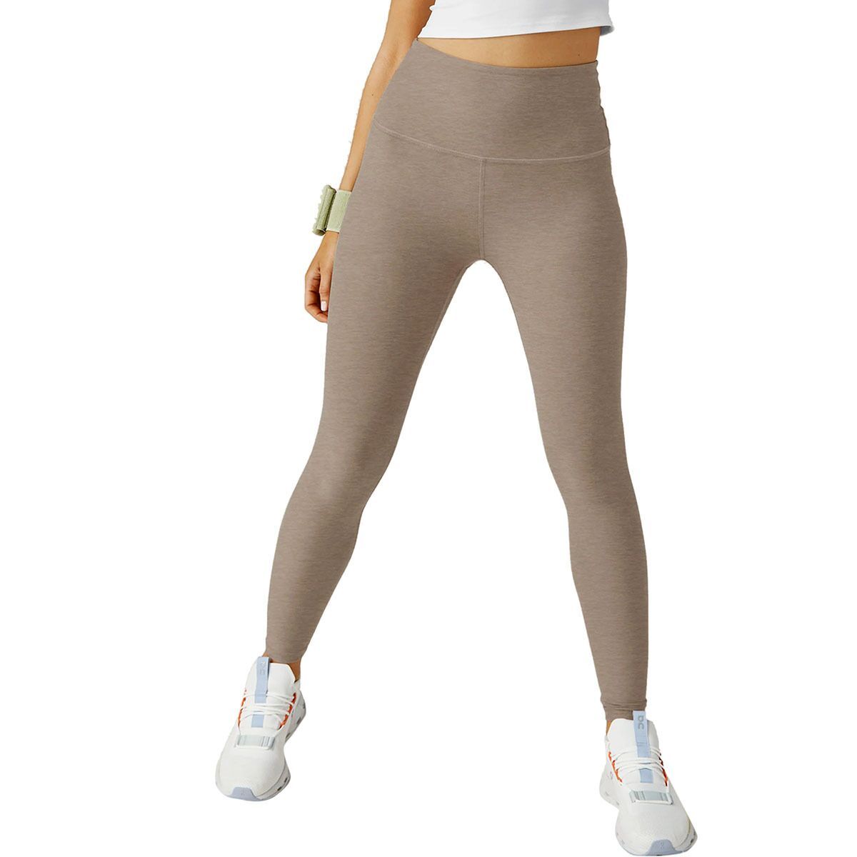 Image of Beyond Yoga Spacedye Caught In The Midi High Waisted Legging - Women's Birch Heather, XL