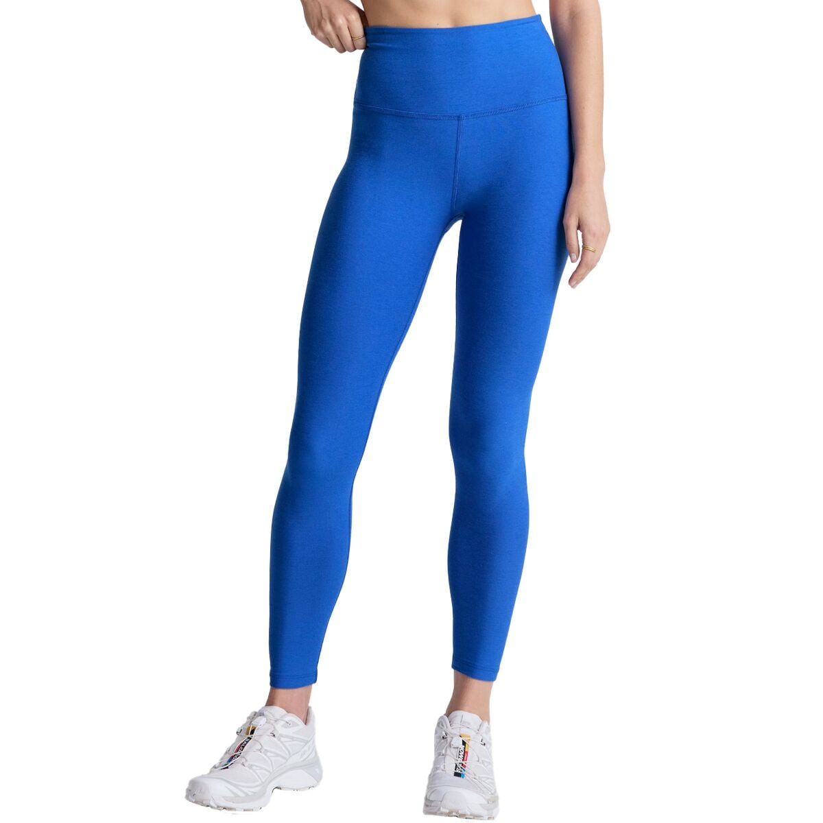 Image of Beyond Yoga Spacedye Caught In The Midi High Waisted Legging - Women's Court Blue Heather, M