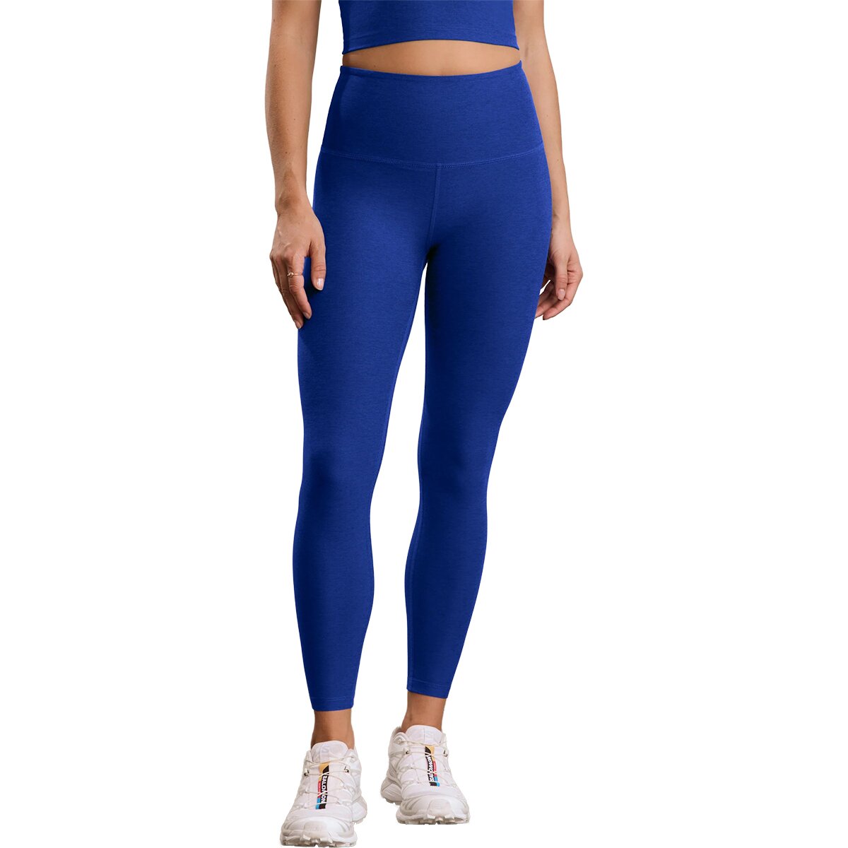 Image of Beyond Yoga Spacedye Caught In The Midi High Waisted Legging - Women's Ultra Blue Heather, XS