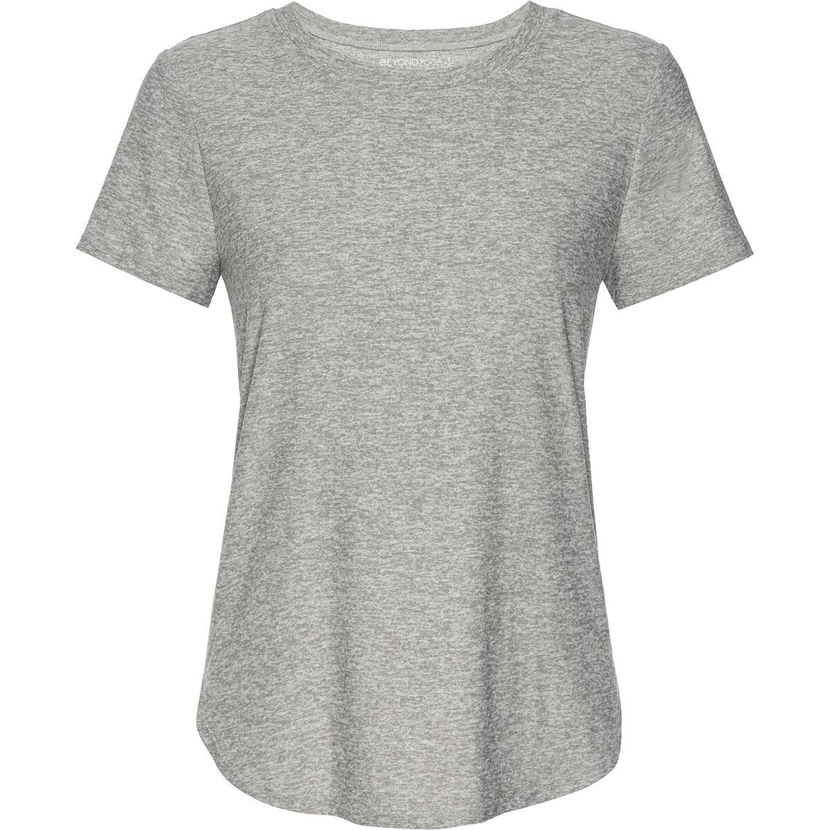 Image of Beyond Yoga On The Down Low T-Shirt - Women's Silver Mist, M
