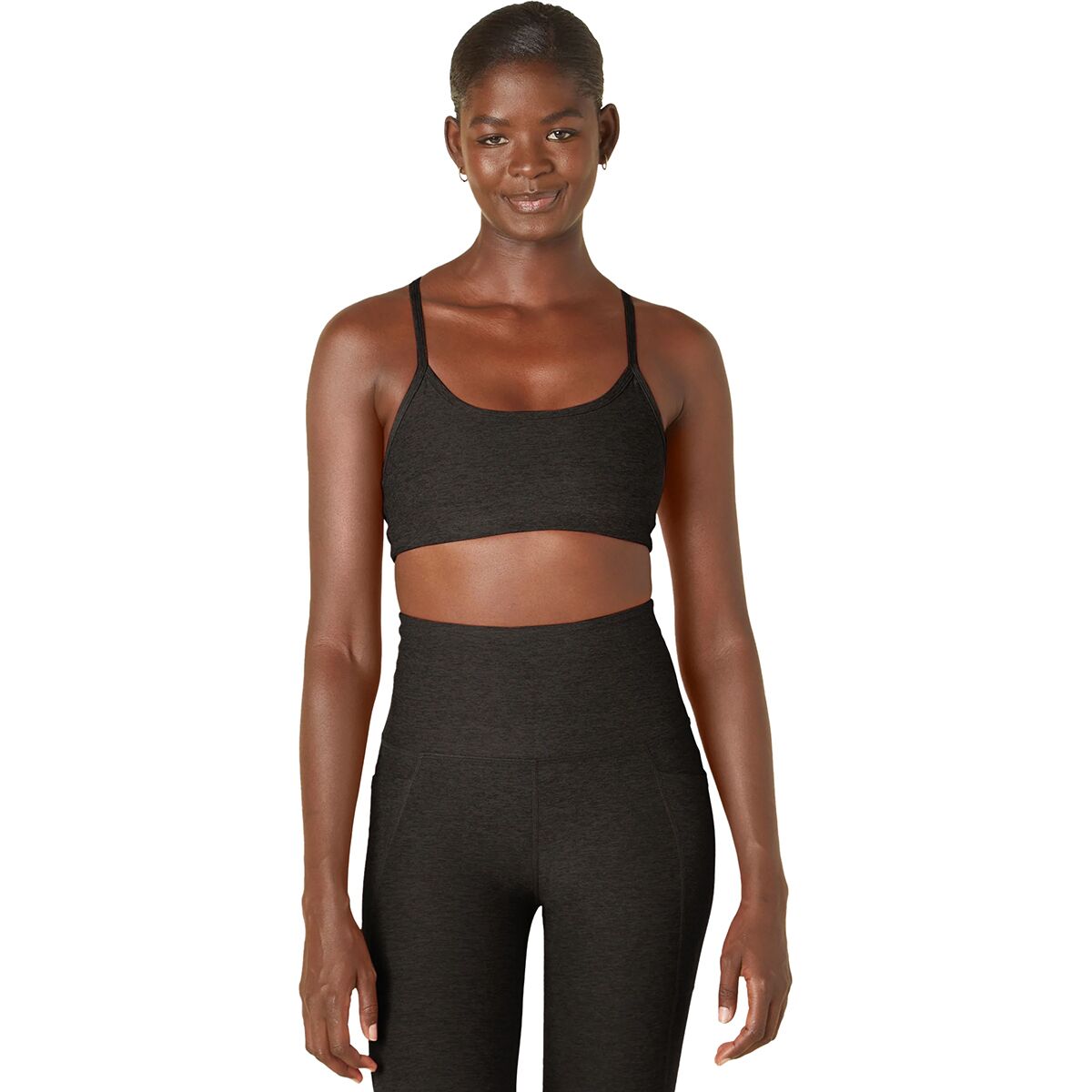 Image of Beyond Yoga Spacedye Slim Racerback Bra - Women's Darkest Night, L